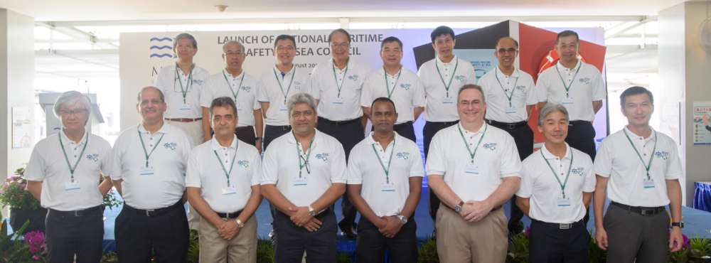 Group photo of National Maritime Safety at Sea Council members at the opening of Safety@Sea Week 2015.